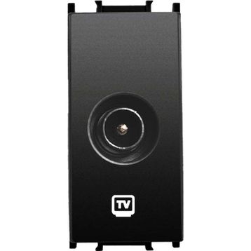 Viko Panasonic Thea Modüler Siyah 1M Tv Prizi Sonlu Mekanizma + Düğme/Kapak