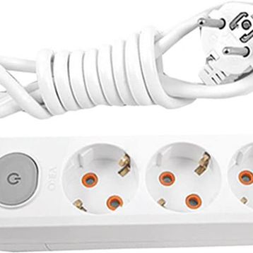 Viko VİKO0104 3 m Multi-Let Üçlü 3 Lü Anahtarlı Topraklı Grup Priz