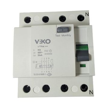 Viko VTR4-4x80 30mA 6KA Kaçak Akım Koruma Rölesi