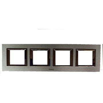 Viko WVTF28505AS PanasonicThea 4X2m Ultima Metal Eloxal Gümüş Renk Çerçeve