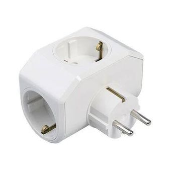 Viko Yonca Plus Beyaz 3'lü Topraklı Priz