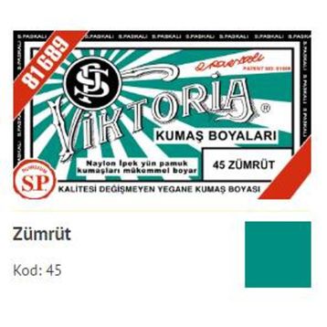 Viktoria 45 Zümrüt Kumaş Boyası