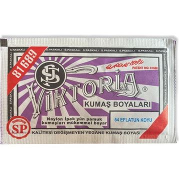 Viktoria Eflatun Koyu N 54 Toz Kumaş Boyası