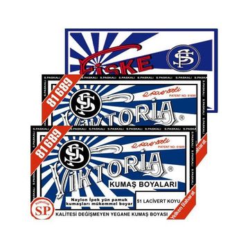Viktoria Koyu Lacivert 2Pk+Fiske Sabitleme 1Pk Kumaş Boyası