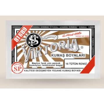 Viktoria Tütün Rengi N 16 Toz Kumaş Boyası