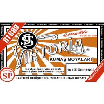 Viktoria Tütün Rengi N 16 Toz Kumaş Boyası