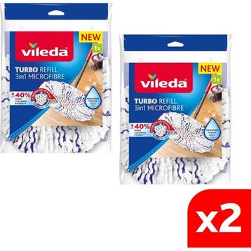 Vileda 2 Paket Turbo 3in1 Extra Pedli Mikrofiber Yedek Paspas