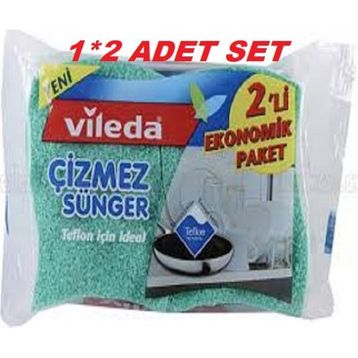 Vileda 2'li Paket 2 Adet Çizmez Bulaşık Süngeri