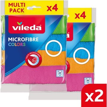 Vileda 4'lü 2'li Paket Mikrofiber Temizlik Bezi
