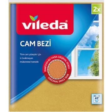 Vileda Mikrofiberli 2'li Cam Bezi