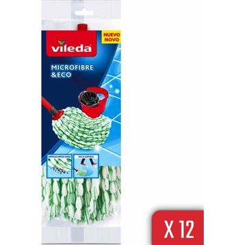 Vileda Supermocio 12'li Paket Mikrofiber Eko Yedek Paspas