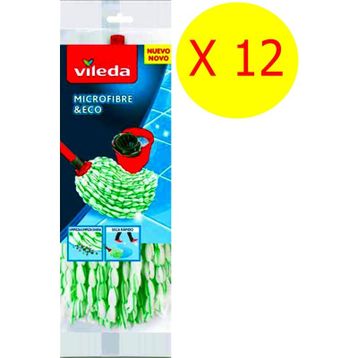 Vileda Supermocio 12'li Paket Mikrofiber Eko Yedek Paspas