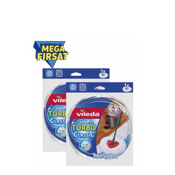 Vileda Turbo Yedek 2'li Paket Mikrofiber Paspas