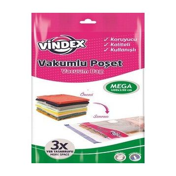 Vindex 100x130 cm Mega Boy Tekli Vakumlu Poşet