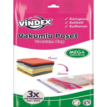 Vindex 100x130 cm Mega Boy Tekli Vakumlu Poşet