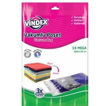 Vindex 100x130 cm Mega Boy Tekli Vakumlu Poşet