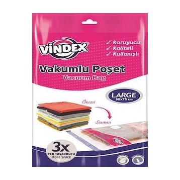 Vindex 50x70 cm Large Vakumlu Poşet