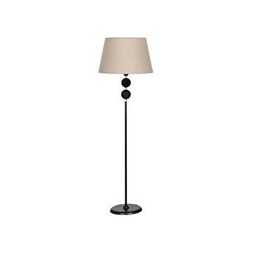 Vinner Delhi Siyah Çift Küre Kristal Taşlı Metal Lambader