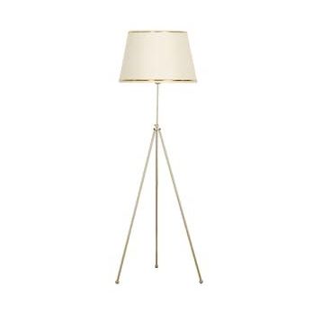 Vinner Noa Eskitme Tripod Boyu Ayarlanabilir Metal Gold Şeritli Krem Lambader