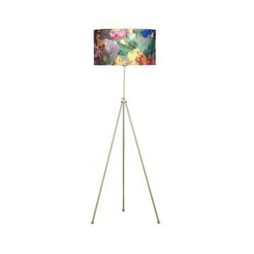 Vinner Noa Eskitme Tripod Boyu Ayarlanabilir Metal Violet Desenli Lambader