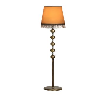 Vinner VNR0406SG012 Solid Gold Kaplama Düz Metal Ayak Krom Şeritli Haki Yeşil Lambader