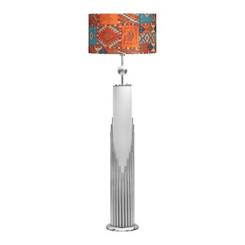 Vinner VNRDHKKLMB047 Doha Krom Kaplama Gövde Işıklı Özel Tasarım Cappadocia Desenli Metal Lambader