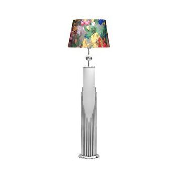 Vinner VNRDHKKLMB099 Violet Doha Krom Kaplama Gövde Işıklı Özel Tasarım Metal Lambader