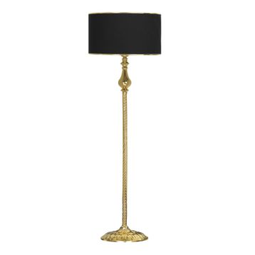 Vinner VNRMADGKLMB023 Madelyn Gold Şeritli Siyah Gold Kaplama Burgulu Metal Lambader