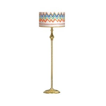 Vinner VNRMADGKLMB035 Madelyn Krem Dalgalı Gold Kaplama Burgulu Metal Lambader
