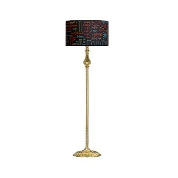 Vinner VNRMADGKLMB072 Madelyn Kimya Desenli Gold Kaplama Burgulu Metal Lambader