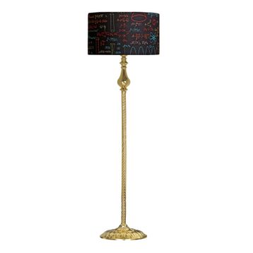 Vinner VNRMADGKLMB072 Madelyn Kimya Desenli Gold Kaplama Burgulu Metal Lambader