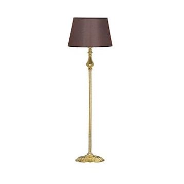 Vinner VNRMADGKLMB075 Madelyn Hasır Koyu Kahve Gold Kaplama Burgulu Metal Lambader