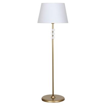 Vinner VNRMADGKLMB075 Madelyn Hasır Koyu Kahve Gold Kaplama Burgulu Metal Lambader