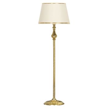 Vinner VNRMADGKLMB081 Madelyn Gold Şeritli Beyaz Gold Kaplama Burgulu Metal Lambader