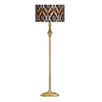 Vinner VNRMADGKLMB100 Madelyn Etnic Desenli Gold Kaplama Burgulu Metal Lambader