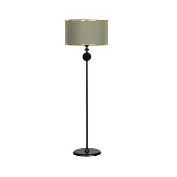 Vinner VNROTTOWASL2806025 Ottowa Siyah Kaplama Tekli Küre Metal Gold Şeritli Haki Yeşil Lambader