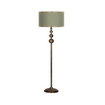 Vinner VNRVGAEKLMB033 Vega Eskitme Üçlü Küre Tek Ayaklı Metal Gold Şeritli Haki Lambader