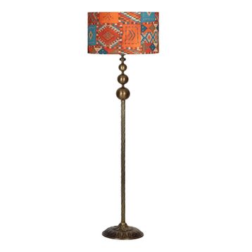Vinner VNRVGAEKLMB036 Vega Eskitme Üçlü Küre Tek Ayaklı Metal Cappadocia Desenli Lambader