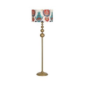 Vinner VNRVGAEKLMB074 Vega Eskitme Üçlü Küre Tek Ayaklı Metal Lale Desenli Lambader