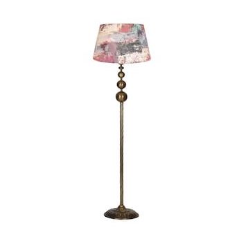 Vinner VNRVGAEKLMB092 Vega Eskitme Üçlü Küre Tek Ayaklı Metal Redmixed Lambader