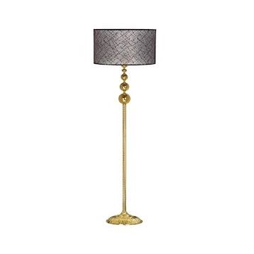 Vinner VNRVGAGKLMB007 Vega Gold Üçlü Küre Tek Ayaklı Metal Yaldızlı Kahve Lambader