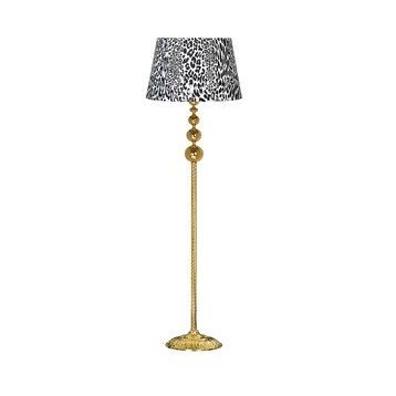 Vinner VNRVGAGKLMB023 Vega Gold Üçlü Küre Tek Ayaklı Metal Leopar Desenli Lambader