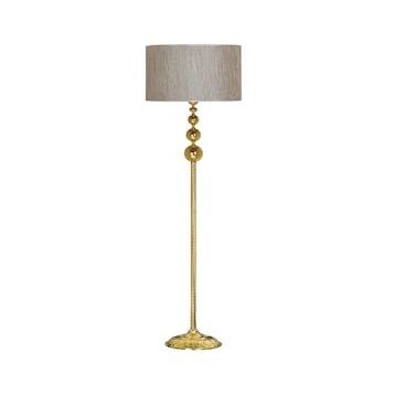 Vinner VNRVGAGKLMB034 Vega Gold Üçlü Küre Tek Ayaklı Metal Yaldızlı Gri Lambader