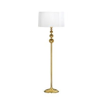 Vinner VNRVGAGKLMB046 Vega Gold Üçlü Küre Tek Ayaklı Metal Organize Beyaz Lambader