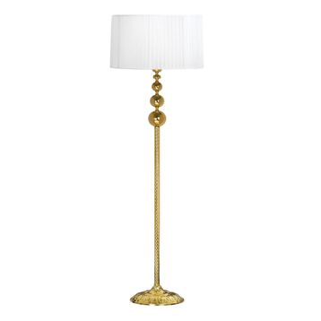 Vinner VNRVGAGKLMB046 Vega Gold Üçlü Küre Tek Ayaklı Metal Organize Beyaz Lambader