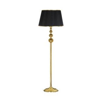 Vinner VNRVGAGKLMB064 Vega Gold Üçlü Küre Tek Ayaklı Metal Gold Şeritli Organize Siyah Lambader