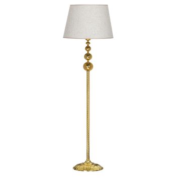 Vinner VNRVGAGKLMB070 Vega Gold Üçlü Küre Tek Ayaklı Metal Beyaz Kırçıl Lambader
