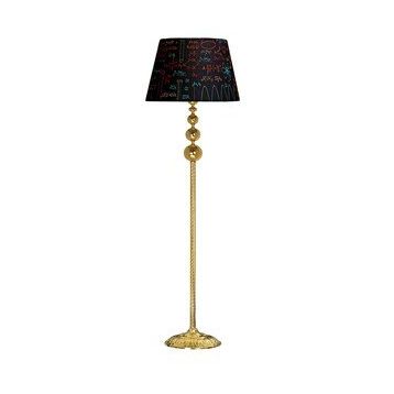 Vinner VNRVGAGKLMB072 Vega Gold Üçlü Küre Tek Ayaklı Metal Kimya Desenli Lambader