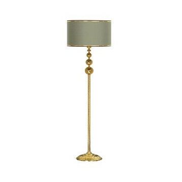 Vinner VNRVGAGKLMB087 Vega Gold Üçlü Küre Tek Ayaklı Metal Gold Şertili Haki Lambader