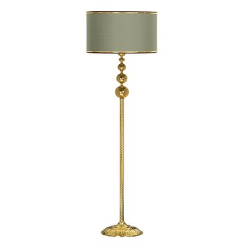 Vinner VNRVGAGKLMB087 Vega Gold Üçlü Küre Tek Ayaklı Metal Gold Şertili Haki Lambader